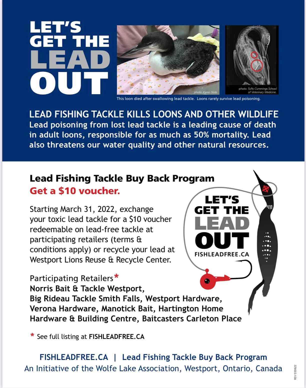 Wolfe Lake Association's Lead Fishing Tackle Buy Back Program
