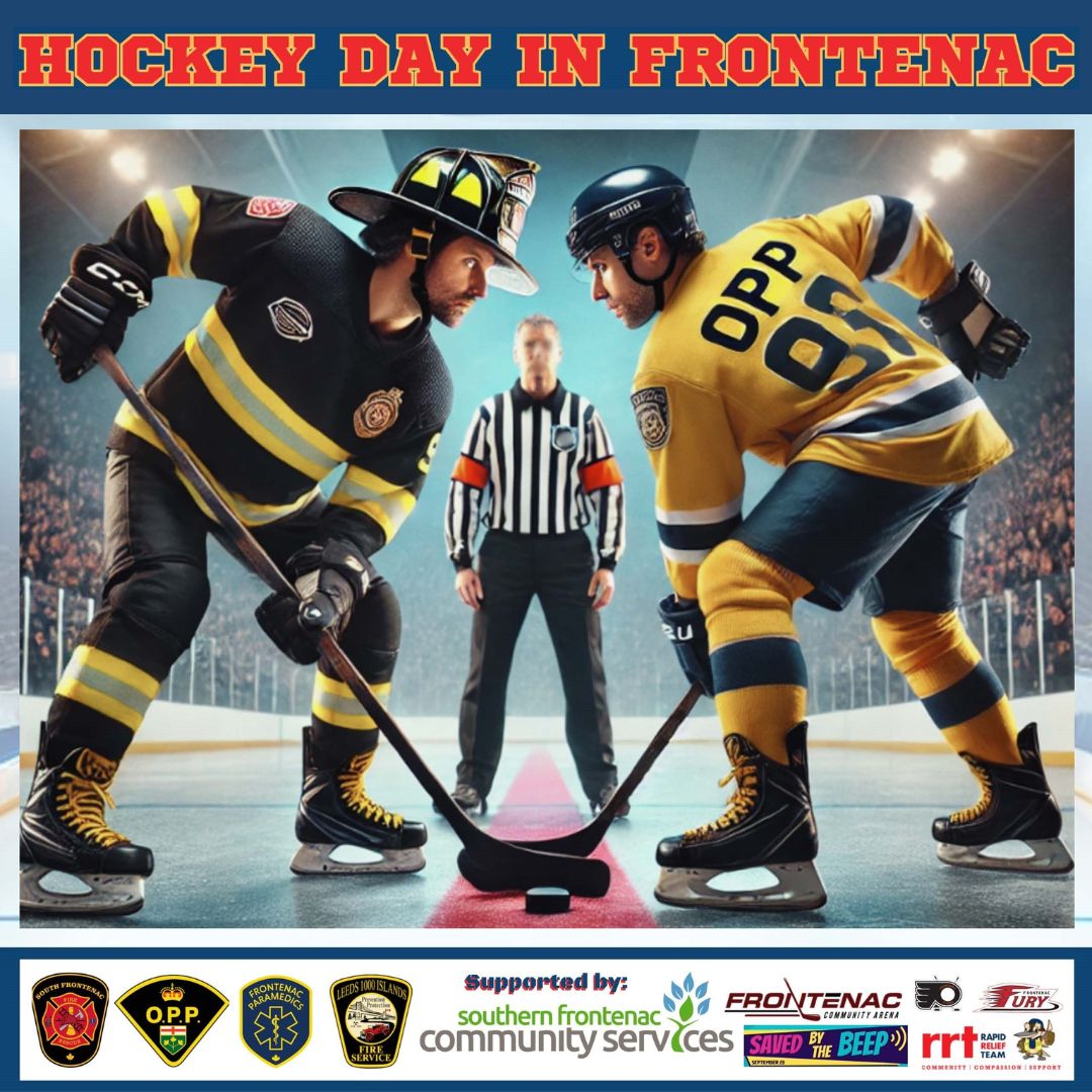 Image of Hockey Day in South Frontenac: Fire & Rescue vs. OPP