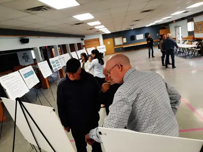 participants at the first water and wastewater open house