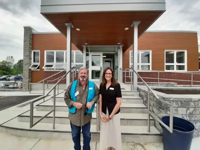 Staff in front of Southern Frontenac Community Services