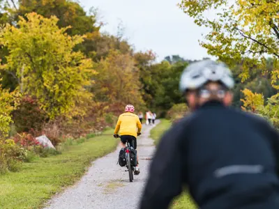 Bikers on Cataraqui Trail