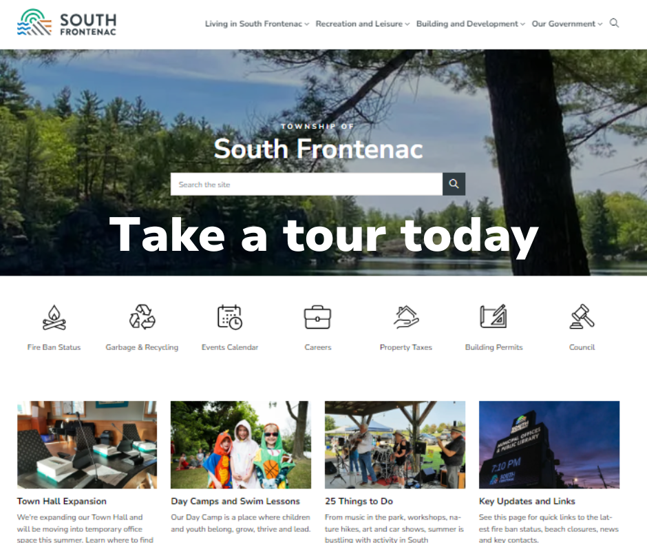 Image of New look for southfrontenac.net