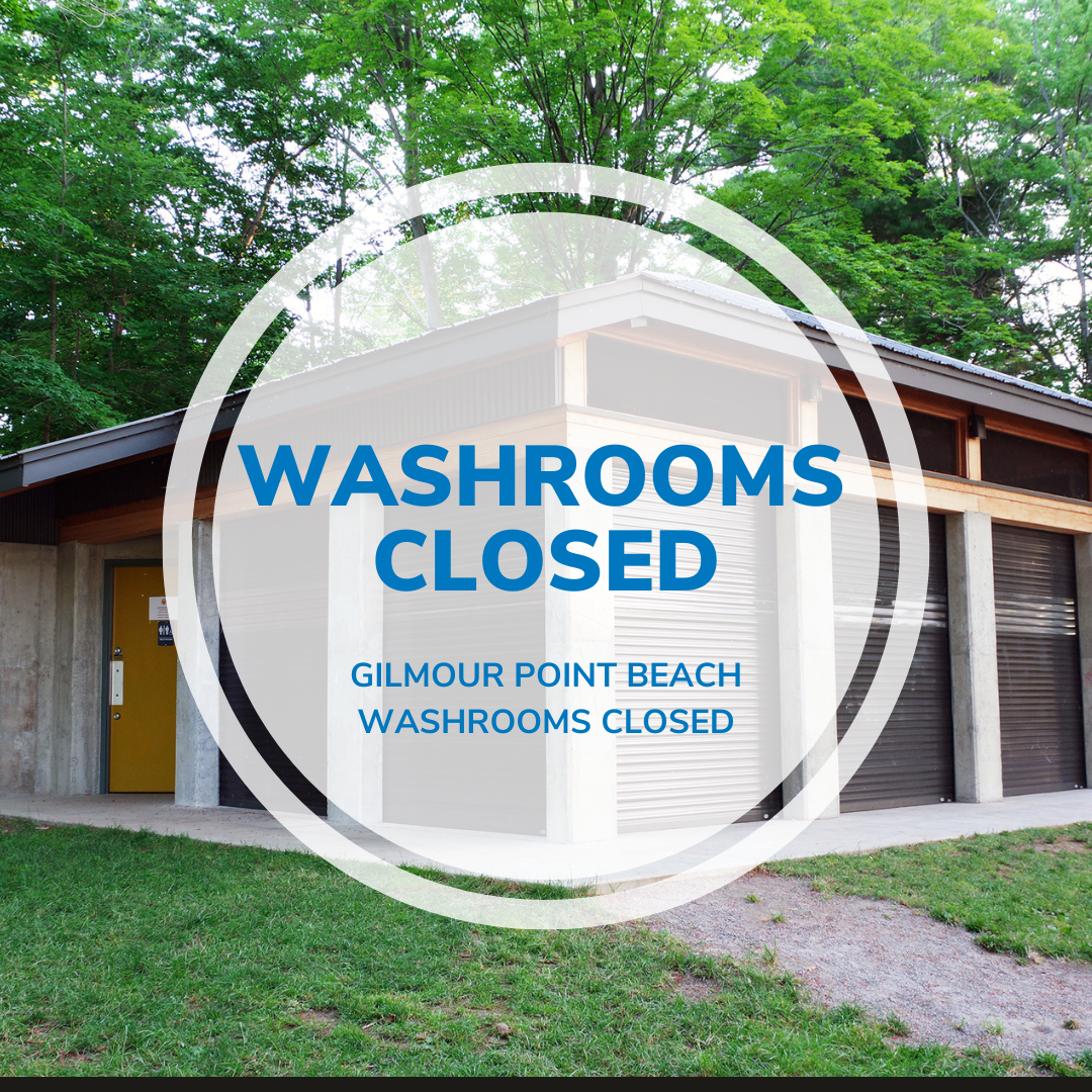 Image of Gilmour Point Beach Washrooms Closed Due to Vandalism